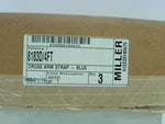  Miller 8183D/4FT Blue Cross Arm Strap  4' Length 2" Wide w/ Double D-Ring Image