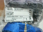  Miller 8183D/4FT Blue Cross Arm Strap  4' Length 2" Wide w/ Double D-Ring Image