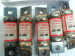  JJS-100 Bussmann fuses. 100A, Class T, 600v. Qty .5 Image