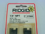  Ridgid 37860 1/4" NPT Pipe/Bolt Threading Dies (4 pcs per pack) Image