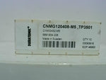  Seco Duratomic CNMG120408-M5 TP3501 Carbide Indexable Inserts (10 pcs per box) Image