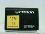  Crown PZM11 Pressure Zone Security Microphone 5mV Sensitivity 12-48VDC Image