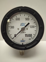  WIKA 9696585 XSEL Process Pressure Gauge 0-1500 PSI 4.5" Dial 1/2" NPT Bottom Mount Image