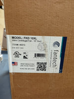  Fantech FKD 10XL Inline Centrifugal Fan 10" Duct Fan 1,266 CFM 120VAC 1PH Galvanized Steel Image