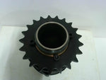  Warner C1024989LH Clutch Sprocket #40 Roller Chain 90VDC 3600RPM Shaft Mounted Image