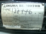  Okuma BL-50E-20T AC Servo Motor 1kW 2000RPM 156V 3P Image