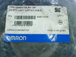  Omron 40451-0100 Safety Light Curtain Cordset 24AWG 300VAC 20VDC MS4800-CBLRX-10M Image