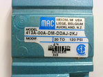  Mac Valves 413A-00A-DM-DDAJ-2KJ Solenoid Valve 24VDC 20-120PSI Image