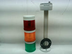  Allen Bradley 855TE-G24Y3Y5Y4 Tower Light Stack Assembly 24V AC/DC Image