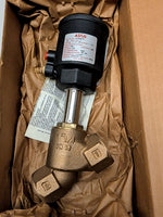  ASCO 8290A030 1-1/4" NPT Bronze Angle Valve 2-Way Normally Open Image