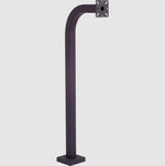 Pedestal Pro 42-9C-BLK 42" Pad Mounted Car Height Gooseneck Pedestal Black