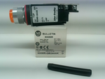  Allen Bradley 800MB-QB24AAK /D Amber illuminated Push Button 24V Image