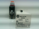  Allen Bradley 800MB-QB24AAK /D Amber illuminated Push Button 24V Image