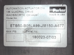  Parker ETB50-B05LA99-JM150-A677 Actuator Cylinder w/Allen Bradley MPL-A320P-HJ24AA AC Servo Motor Image
