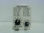  Macromatic TR-60222 /B Time Delay Relay 120VAC/DC Input 0.1S - 2HR Range Image