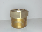  LDI Industries 1"Brass Sight Plug 1/2" Thread Fused Window/Reflector Glass Image