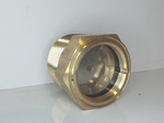  LDI Industries 1"Brass Sight Plug 1/2" Thread Fused Window/Reflector Glass Image