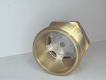  LDI Industries 1"Brass Sight Plug 1/2" Thread Fused Window/Reflector Glass Image
