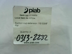  Piab X7054 Suction Cup Extension (2 pcs per bag) 110mm Length Image