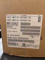  Fanuc A06B-0243-B605#S000 AC Servo Motor 3000RPM 3kW 14A 141VAC Image