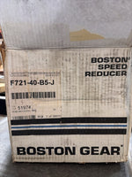 Boston Gear F721-40-B5-J Right Angle Worm Gear Speed Reducer 40:1 Ratio Image