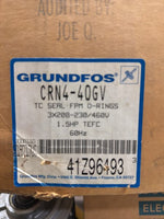  Grundfos CRN4-40GV Inline Centrifugal Pump with Baldor 1.5HP Motor Image