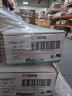  Panduit C1WH6 PVC 1" Wire Duct Cover 1.26" Width x 6ft White (20 Pcs/Box) 120FT Image