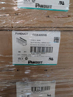  Panduit G3X4WH6 Type G PVC Wide Slot Wire Duct 3"W x 4"H x 6ft White 10 Pcs/Box 60FT Image