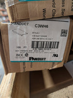  Panduit C3WH6 PVC 3" Wire Duct Cover 3.25" Width x 6ft White (20 Pcs/Box) 120FT Image