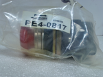  Numatics PE4-0001 Mechanical Valve Stop w/ Red Pneumatic Push Button Image