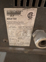  Hypertherm Max 100 240/480V Plasma Cutter 150VDC 100A Output MAX100 Image