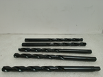  HSS 9.4mm Drill Taper Length (Lot of 5) 6 3/4" OAL 4 1/4" Flute Length HSS Image