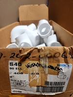  Nibco 406-020 2" PVC 90 Degree (25pcs) White 90° Image