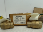  Hammond 8901 600WOG Brass Ball Valve (Lot of 6) 150WSP 3/4" Image