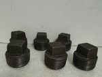  Anvil 8700159356 1" Fitting (Lot of 6) Malleable Black Iron Square Head Plug SPF Image