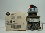 Allen Bradley 800T-HA17A /T Selector Switch 2-Position Red Knob Lever Image