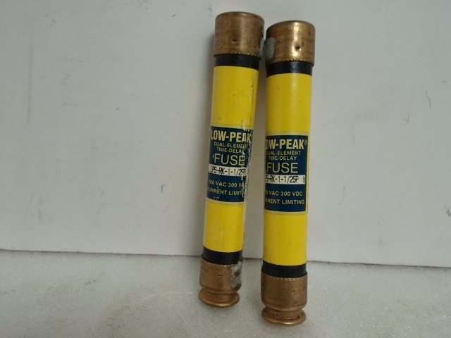  Low-Peak LPS-RK-1 -1/2 SP Dual Element Time-Delay Fuse (Lot of 2) 600VAC 300VDC Image
