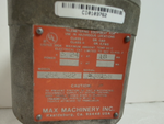  Max Machinery 284-522 Frequency Transmitter Flow Meter 5-24V 18MA Image