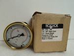  NoShok 25-310-160 Pressure Gauge 1/4"NPT Back Conn 2.5" Brass Gauge 160psi Image