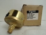  NoShok 25-310-160 Pressure Gauge 1/4"NPT Back Conn 2.5" Brass Gauge 160psi Image