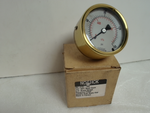  NoShok 25-310-160 Pressure Gauge 1/4"NPT Back Conn 2.5" Brass Gauge 160psi Image