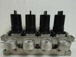  SMC ARM2500 -B-02G2 Pneumatic Pressure Regulator Manifold Assembly 1/4" Image