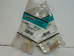  Panduit CJ588EI Panduit Mini-Com Cat5e Module (Lot of 2) Electric Ivory T568A/B RJ45 Image