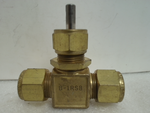  Whitey B-1RS8-A Brass Needle Valve (No Black Turn Handle) Swagelok Image