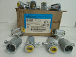  Eaton QLK50S Crouse-Hinds (Box of 50) 1/2" Snap Connectors Quick-Lok for AC/MC & FMC Conduit Image