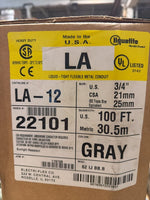  Liquatite LA-12 Liquid Tight Flexible Steel Conduit 100' Length 3/4" Image