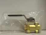  WHITEY B-63TF8 Brass 1/2in NPT 2-Way 1500 PSI Valve with Handle Image
