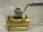  WHITEY B-63TF8 Brass 1/2in NPT 2-Way 1500 PSI Valve with Handle Image