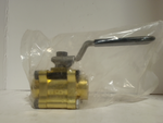  WHITEY B-63TF8 Brass 1/2in NPT 2-Way 1500 PSI Valve with Handle Image