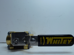  WHITEY B-63TF8 Brass 1/2in NPT 2-Way 1500 PSI Valve with Handle Image